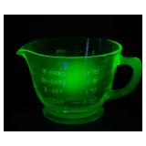 Uranium Glass Liquid Measuring Bowl – Glows Under UV Light