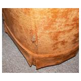 Vintage Royal Parlor Orange Rocking Swivel Barrel Chair