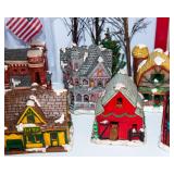 Vintage Christmas Village Houses