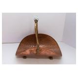 Vintage Copper Teapot and Copper Tray with Handle