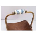 Vintage Copper Teapot and Copper Tray with Handle