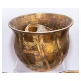 Set of Five Brass Planters