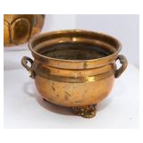 Set of Five Brass Planters