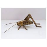 Set of Three Brass Figurines: Armadillo, Roadrunner, and Cricket