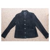 Relativity Black Suede Leather Jacket – Large