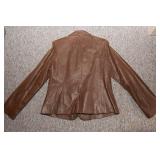 APT 9 Suede Leather Jacket – Shimmery Sheen, Size Large