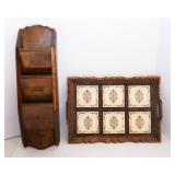 Wooden Decor – Tray and Mail Sorter