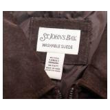 Women’s Suede Leather Jacket – St. John’s Bay, Petite Large