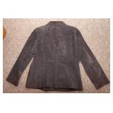 Women’s Suede Leather Jacket – St. John’s Bay, Petite Large