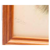 Vintage P.H. Schon Cat Prints – Set of Two, Framed (8" x 10")