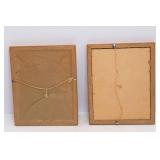 Vintage P.H. Schon Cat Prints – Set of Two, Framed (8" x 10")