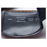 Leather Accessories Lot: Fanny Pack, Checkbook, and Wallet