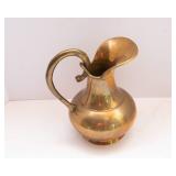 Two Large Brass Pitchers