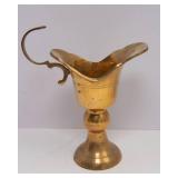 Two Large Brass Pitchers