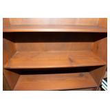 Wooden Bookshelf with Sliding Doors – 35"W x 62"T x 12"D