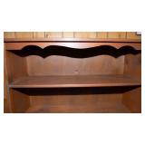 Wooden Bookshelf with Sliding Doors – 35"W x 62"T x 12"D