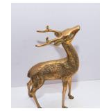 Lot of Three Brass Deer Items