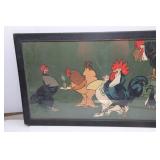 Vintage Cockrells and Hens Wall Art – 29.5" x 12.5"