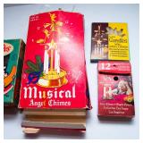 Vintage Christmas Décor – Musical Angel Chimes & Cardinal String Lights