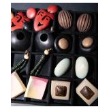 Set of 16 Pairs of Vintage Colorful Wooden Earrings #2