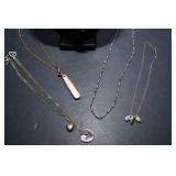 Assorted Necklaces – Set of Six, One with Pocket Knife Pendant
