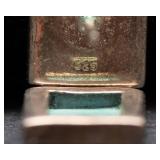 Sterling Silver Earrings – Two Pairs with Blue Stones (Possibly Turquoise)