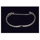 Whiting & Davis Co. Vintage Hinged Bangle Bracelet