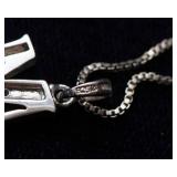 Silver “M” Necklace – Stamped 925