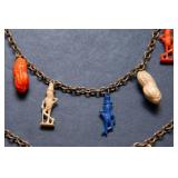 1940s Mr. Peanut Planters Peanuts Charm Bracelets – Set of Two