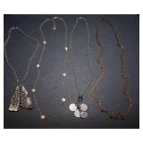 Set of Four Necklaces – Includes Peso Coin Necklace