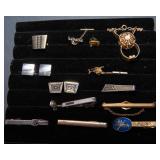 Vintage Tie Bars and Cuff Links