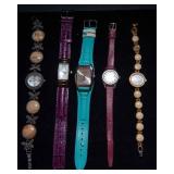 Set of Five Fashionable Watches
