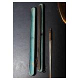 Gold-Tone Vanity Set & Antique Mother-of-Pearl Dip Pen