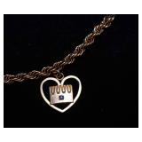 Vintage Hamm’s 10K Gold Employee Bracelet with Charms