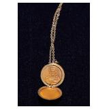 Three Vintage Necklaces – Religious & Heart Lockets