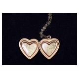 Three Vintage Necklaces – Religious & Heart Lockets