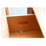 Bassett Mid-Century Modern Dresser with Two Mirrors – 72"L x 19"D x 30.5"T