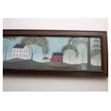 Framed Warren Kimble Folk Art Print
