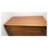 Bassett Mid-Century Modern Tallboy Dresser – 40"W x 19"D x 54"T