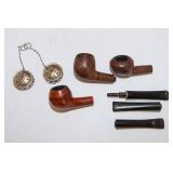Vintage Pipes and Pipe Holder