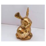 Lot of Three Brass Figurines: Bunny, Baby, and Teddy Bear