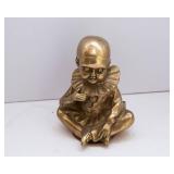 Lot of Three Brass Figurines: Bunny, Baby, and Teddy Bear