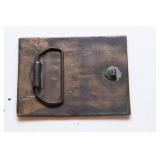 Assorted Collectibles – Belt Buckle, Wooden Toy Gun, Mini Engine