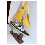 Eldon Racing Sailboat – 1964, Original Display Stand