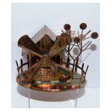 Brass Items & Small Metal Windmill – Assorted Lot