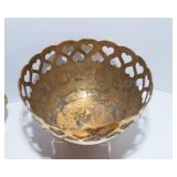 Brass Items & Small Metal Windmill – Assorted Lot