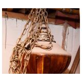 Vintage Amber Swag Light