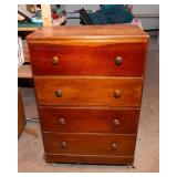 Small Wooden Dresser – 23.5" x 13.5" x 33"T