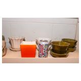 Variety of Colorful Flower Pots