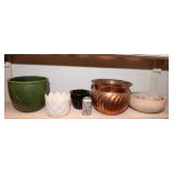 Collection of Larger Ceramic Flower Pots